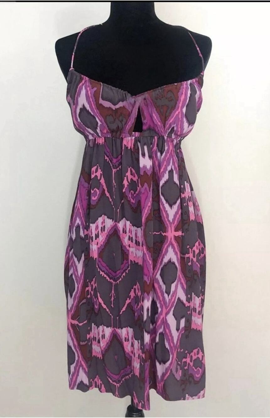 Anthropologie Plenty Tracy Reese Silk Y2K Dress 8